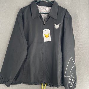 Pokemon Center 25 Celebration Jacket Mens XL Windbreaker Reversible Discontinued